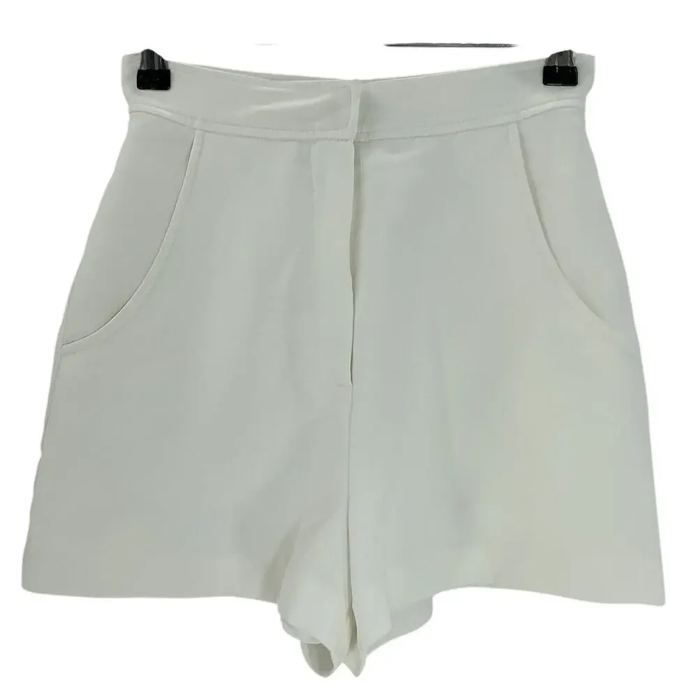 Amanda Uprichard Tailored White Reeves Shorts Size XS - Picture 2 of 4